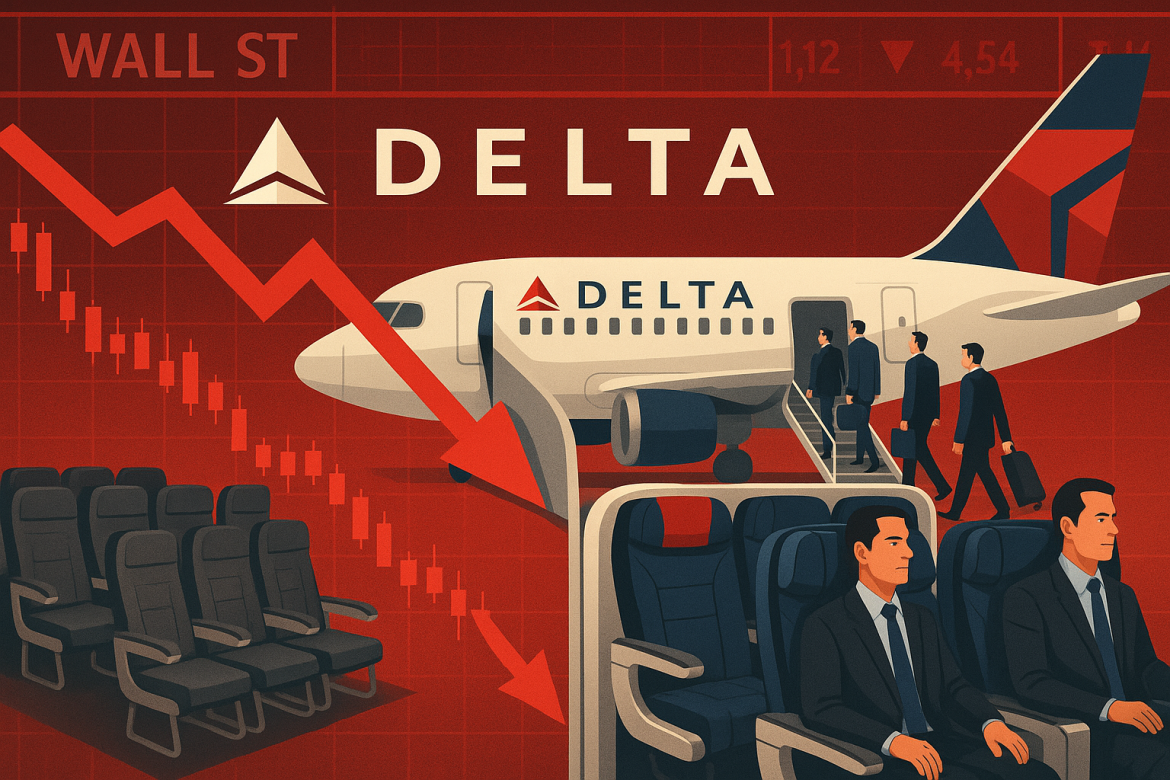 Delta Air Lines Inc. shares dropped on Thursday after the carrier warned that demand in its main cabin economy class remains weak. Despite reaffirming its earnings outlook and highlighting growth in premium products, investors reacted negatively to comments from Delta President Glen Hauenstein, who said the airline continues to face sluggish bookings from lower-paying passengers.Premium revenue surpasses economyHauenstein noted at the Morgan Stanley Annual Laguna Conference that more than 50% of Delta’s revenue now comes from outside its main cabin economy-class product. This diversification has provided support even as lower-income travelers cut back on spending. “Now that we’re less reliant on main cabin, we don’t need the main cabin to be positive to post positive returns,” Hauenstein said.While corporate travel remains strong—particularly in industries like finance—the main cabin continues to underperform. International trends have also been uneven: trans-Atlantic demand was weak over the summer, though Delta expects a rebound in the fall as more travelers seek to avoid peak-season crowds. By contrast, demand in Latin America and Pacific routes has been more resilient and is expected to stay that way.Revenue outlook and market reactionDelta reaffirmed its third-quarter earnings guidance, projecting $1.25 to $1.75 a share, alongside revenue growth of 2% to 4% year over year. Analysts surveyed by Bloomberg expect growth of 2.3% on average. The updated range marks an improvement from the airline’s previous forecast of flat to 4% growth.Despite the guidance, Delta shares fell 3.8% to $59.06 on Thursday, making the company the worst performer in the S&P 500. The decline followed Hauenstein’s acknowledgment that sluggish demand for economy-class seats continues to weigh on performance.The stock recovered slightly, trading at $60.04 at the time of writing. In its July earnings release, Delta had already flagged the gap between premium and main cabin sales, noting that premium revenue rose 5% year over year while economy-class revenue lagged. Hauenstein on Thursday reiterated that the airline’s diverse revenue streams are helping to cushion the shortfall.Industry context and competitive landscapeDelta’s challenges mirror wider turbulence across the airline industry earlier this year, when weak bookings from January through June forced many carriers to pull their 2025 financial guidance. Since mid-summer, however, trends have improved. United Airlines Holdings Inc. reported stronger bookings in July and August, with CEO Scott Kirby noting better-than-expected demand for Labor Day and upcoming holiday travel. JetBlue Airways Corp. and Allegiant Travel Co. have also cited improved revenue momentum.Delta temporarily suspended its full-year guidance in April as tariffs and macroeconomic uncertainty clouded the outlook. By July,<a href="https://invezz.com/news/2025/07/10/delta-airlines-stock-surge-13-after-q2-results-beat-expectations-reinstates-outlook/"> the company restored its forecasts</a>, crediting resilience in its premium and diversified revenue streams. On Thursday, Hauenstein stressed that Delta’s reliance on high-margin categories means the airline can sustain profitability even if economy-class demand remains weak.The post <a href="https://invezz.com/news/2025/09/11/delta-airlines-stock-falls-as-airline-struggles-to-fill-economy-class-seats/">Delta Airlines stock falls as airline struggles to fill economy class seats</a> appeared first on <a href="https://invezz.com/">Invezz</a> Delta Airlines stock falls as airline struggles to fill economy class seats