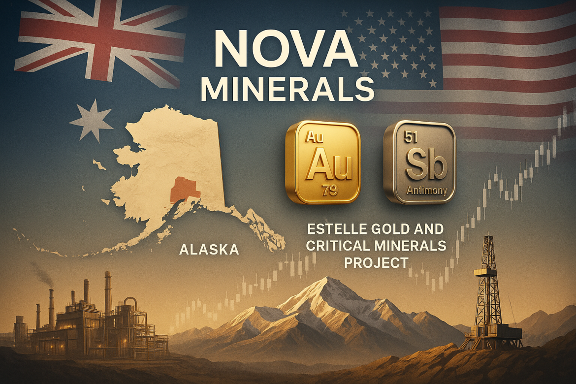 Nova Minerals Ltd (NASDAQ: NVA) saw its stock surge over 100% on Tuesday following news that the company was approached by the Australian Ambassador to the United States to brief officials on its Estelle Gold and Critical Minerals Project in Alaska. The briefing is scheduled ahead of a high-level meeting between Australian Prime Minister Anthony Albanese and US President Donald Trump on October 20, 2025, where critical minerals cooperation is expected to be a key discussion point.Estelle projectNova Minerals’ ADR experienced a sharp increase, rising as much as 103.9% to $69.67. At the time of writing, the stock was trading at $66. The dramatic move reflected investor confidence in Nova’s strategic positioning as it prepares to engage with US and Australian government officials.The Estelle Project, located in Alaska’s Tintina Gold Belt, has gained attention due to its significant gold and antimony resources. It spans 514 km² and includes multi-million-ounce gold resources alongside several drill-ready antimony prospects with outcropping stibnite veins. This combination of assets positions Nova Minerals as an emerging player in North America’s critical minerals and gold sectors.Government engagement strengthens strategic positionThe company’s engagement with government officials began with a site visit by the Australian Consular-General in August, which recognized the Estelle Project as central to US-Australia collaboration. Following this, the Australian Ambassador to the United States, Dr Kevin Rudd, requested a briefing on the project. The presentation will precede the upcoming US-Australia Critical Minerals Summit and underscores Nova Minerals’ growing role in bilateral cooperation on secure and resilient critical mineral supply chains.Nova Minerals has demonstrated strong operational readiness through regulatory compliance, infrastructure development, and ongoing engagement with federal, state, and local US agencies. This support has reinforced the company’s strategic standing and positions it as a leading emerging antimony producer in the US market.Funding and infrastructure to bolster antimony supplyNova Minerals recently secured a US$43.4 million award from the US Department of War through its subsidiary, Alaska Range Resources LLC. This funding aims to accelerate the establishment of a fully integrated domestic antimony supply chain by 2026–27, covering production for both defense and industrial applications. Antimony was recently added to the US Draft 2025 Critical Minerals List, highlighting its importance in energy, defense, and advanced manufacturing sectors.The company has also obtained a 42.81-acre land use permit for its proposed antimony refinery at Port MacKenzie. The refinery will produce antimony trisulfide, antimony trioxide, and refined metal, contributing to US efforts to reduce reliance on imported antimony. Nova Minerals’ timeline for production aligns with growing domestic demand, reinforcing the company’s role in ensuring sustainable resource independence and strengthening strategic ties between Australia and the United States.With its Estelle Project gaining international attention and government backing, Nova Minerals is well-positioned to capitalize on rising demand for critical minerals while supporting strategic defense and industrial initiatives. The stock’s surge reflects both market optimism and the company’s emerging geopolitical significance in the critical minerals space.The post <a href="https://invezz.com/news/2025/10/14/nova-minerals-surges-over-100-on-us-australia-critical-minerals-engagement/">Nova Minerals surges over 100% on US-Australia critical minerals engagement</a> appeared first on <a href="https://invezz.com/">Invezz</a> Nova Minerals surges over 100% on US-Australia critical minerals engagement