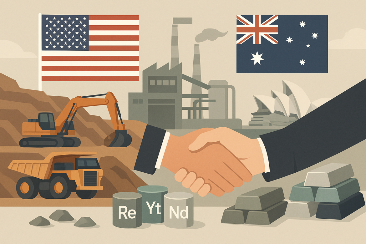 The United States and Australia have reached a new agreement aimed at strengthening the supply of rare earths and other critical minerals, reflecting ongoing concerns over China’s dominance of the market. The deal is part of broader efforts by the Trump administration to secure strategic access to these essential materials, which are crucial for defense equipment, computer chips, and electric vehicles.$8.5B pipeline and immediate investmentsAustralian Prime Minister Anthony Albanese said the partnership would support a pipeline of $8.5 billion in “ready-to-go” projects designed to expand mining and processing capacities in both countries. According to a framework text released alongside the agreement, $1 billion will be invested jointly by the US and Australia in projects over the next six months.Albanese emphasized that while cooperation on critical minerals has been ongoing since the Trump administration’s first term, this latest deal takes the partnership to a “next level.” The agreement is expected to accelerate investments in three main areas, including US funding for processing facilities located in Australia.The two governments will also collaborate on regulatory frameworks, including pricing, permitting, and guidelines for government review of critical mineral projects and company sales.China’s market influence and supply risksChina currently controls around 70% of rare earth mining globally and processes roughly 90% of these materials. This heavy concentration has left US companies vulnerable, particularly amid trade tensions and recent restrictions imposed by Beijing in response to new US tariffs.The deal is intended to mitigate such risks by ensuring a more secure supply chain for essential minerals. The US separately confirmed plans to invest in the construction of a 100 tonnes-per-year advanced gallium refinery in Western Australia and is preparing approximately $2.2 billion in financing through the Export-Import Bank to support other critical minerals projects.In recent months, the Trump administration has also invested in firms such as MP Materials in the US, as well as Canadian-based Trilogy Metals and Lithium Americas, acquiring ownership stakes as part of the support package.Market reaction and strategic implicationsAhead of the announcement, shares of Australian rare earths companies, including Lynas Rare Earths, surged on expectations of increased support. Lynas, which previously secured a US Defense Department contract, is developing a project in Texas that will benefit from closer US-Australia cooperation.Despite the high-level announcement, the White House framework was sparse on details, highlighting the sensitive nature of the geopolitical and trade issues involved. While Australia is a major source of critical minerals, it and the US still depend on China for processing, adding complexity to efforts to reduce reliance on Beijing. China remains Australia’s largest trading partner, further complicating the strategic calculations underpinning the agreement.The US-Australia partnership signals a new phase in global competition over critical minerals, reflecting both countries’ determination to secure supply chains independent of China. By combining investment, regulatory alignment, and project collaboration, the deal seeks to bolster domestic production while protecting industries that depend on these vital materials.The post <a href="https://invezz.com/news/2025/10/20/us-australia-sign-rare-earths-partnership-to-counter-chinas-dominance/">US-Australia sign rare earths partnership to counter China’s dominance</a> appeared first on <a href="https://invezz.com/">Invezz</a> US-Australia sign rare earths partnership to counter China’s dominance