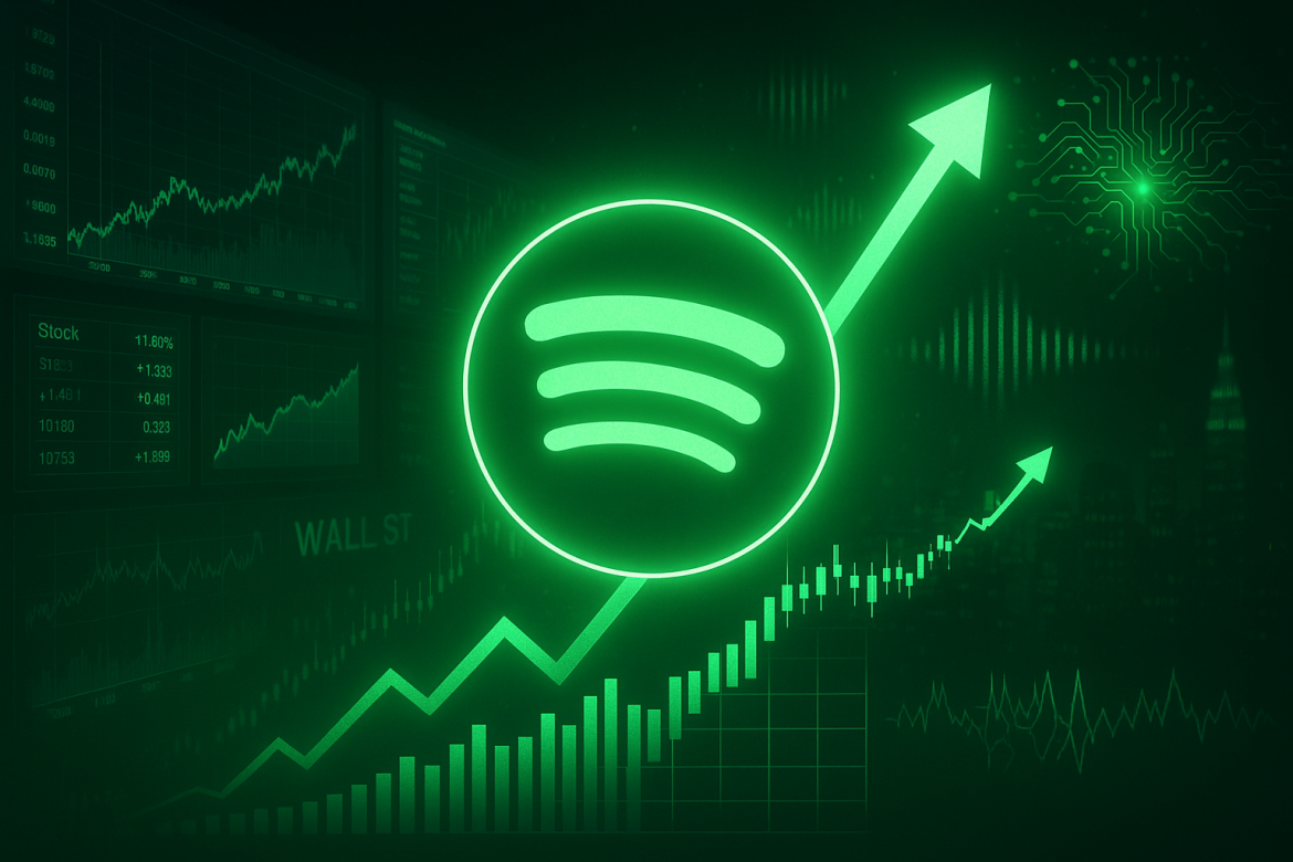 Spotify Technology shares rose on Tuesday after Morgan Stanley named the music streaming platform its top media and entertainment stock pick. The call from analyst Benjamin Swinburne highlights growing optimism around Spotify’s pricing strategy, artificial intelligence initiatives, and content expansion, which could fuel further gains after a strong year for the stock.Analyst sees pricing power and AI as key driversIn a research note released Monday evening, Swinburne said Spotify is entering a new pricing cycle following enhancements to its free and Premium tiers. He believes these moves will help accelerate both revenue and subscriber growth into next year.“Having added significant value to its free and Premium tiers, Spotify in our view kicked off a new pricing cycle this Fall and is poised to accelerate growth into next year,” Swinburne wrote.The analyst maintained an Overweight rating and a $800 price target, implying an 18% upside from Monday’s closing price of $675.53. Swinburne pointed to potential future price increases, AI integration, and fresh content offerings as near-term growth catalysts for the company.He also noted that Spotify’s efforts to leverage artificial intelligence could help the platform personalize user experiences, improve discovery tools, and enhance engagement — all of which support premium conversion rates and advertising growth.Strong performance despite mixed earningsSwinburne’s endorsement comes after Spotify’s stock has already had an impressive run in 2025, rising 53% year-to-date and 77% over the past 12 months, far outpacing the broader S&P 500.This strong momentum has come even as the company reported a surprise second-quarter loss in July, which temporarily dampened investor sentiment. Despite that setback, analysts and investors have continued to bet that Spotify’s subscriber base and revenue will keep expanding.Swinburne’s note reflects this optimism, arguing that Spotify’s strategic adjustments — including pricing changes and the integration of new AI-driven features — position it for sustained growth. He also highlighted the company’s potential to convert free-tier users to paying customers as Spotify “continues to add new features and functionality to its Premium tier.”Global price increases and market outlookSpotify announced a series of price increases in August for Premium subscribers across multiple regions, including South Asia, the Middle East, Africa, Europe, Latin America, and the Asia-Pacific. Analysts view these hikes as a sign that the company is confident in the value it provides and its ability to retain users despite higher prices.The adjustments could translate into stronger revenue growth in coming quarters, particularly as Spotify pairs pricing power with enhanced features and broader AI integration.In Tuesday afternoon trading, Spotify shares rose 2.1% to $689.82, reflecting investor enthusiasm following the Morgan Stanley note.While competition in the streaming space remains intense, Swinburne’s call underscores Wall Street’s renewed confidence in Spotify’s ability to capitalize on innovation, pricing, and engagement to drive its next phase of growth.With a growing global user base and strategic focus on technology and personalization, Spotify appears well-positioned to sustain its momentum heading into 2026.The post <a href="https://invezz.com/news/2025/10/21/spotify-shares-in-green-after-being-named-top-media-pick-by-morgan-stanley/">Spotify shares in green after being named top media pick by Morgan Stanley</a> appeared first on <a href="https://invezz.com/">Invezz</a> Spotify shares in green after being named top media pick by Morgan Stanley