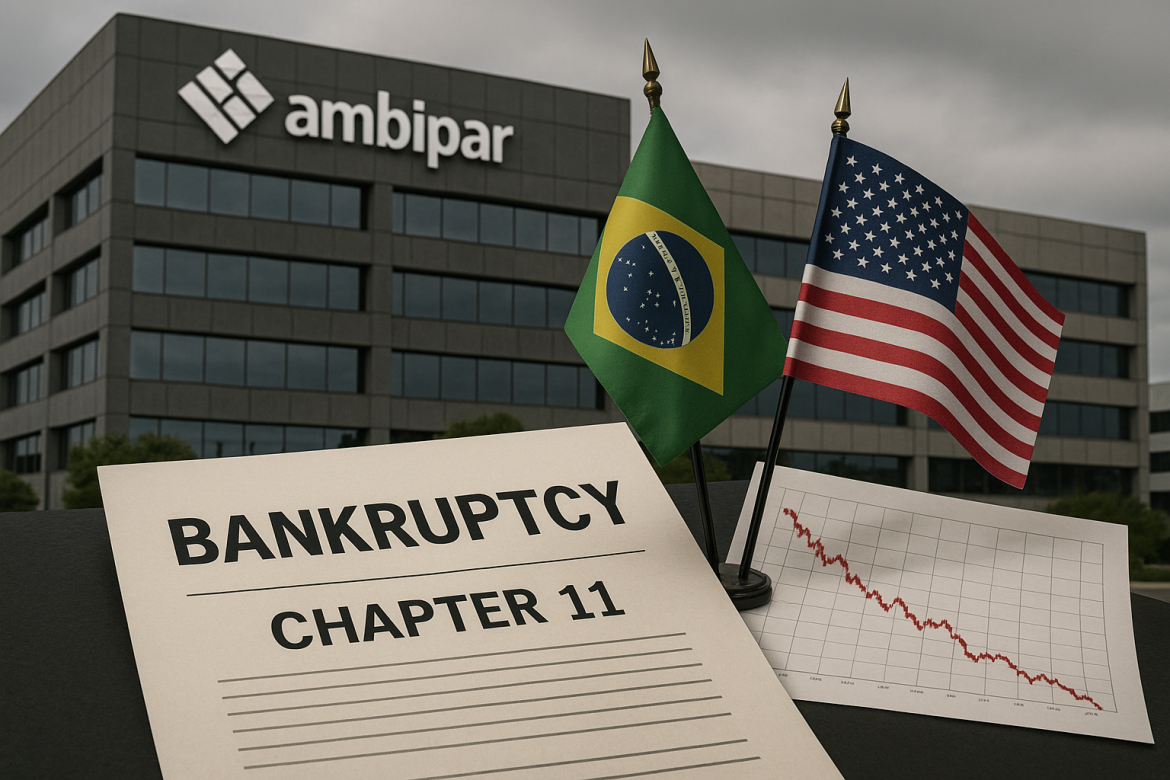 Shares of Ambipar Emergency Response (NYSE American: AMBI) dropped 31% to 77 cents on Thursday after trading resumed, following a two-day halt triggered by the company’s bankruptcy filing earlier in the week. The stock fluctuated between a low of 48 cents — its 52-week low — and a high of 95 cents during intraday trading.The US-listed subsidiary of Brazilian waste management company Ambipar Participações e Empreendimentos SA filed for<a href="https://invezz.com/news/2025/10/21/brazils-ambipar-files-for-judicial-recovery-amid-financial-turmoil/"> Chapter 11 bankruptcy protection in Texas on Monday. </a>Meanwhile, its parent company filed for insolvency protection in Brazil’s courts, citing irregularities in financial transactions linked to a former senior executive.Despite the filings, Ambipar said that its normal operations will continue during the restructuring process. However, the NYSE American exchange announced plans to begin delisting proceedings, though the company retains the right to appeal the decision.Ambipar Emergency Response specializes in crisis management and emergency response services, including environmental, chemical, and biological incidents.Irregular financial activity and rising debt pressuresAmbipar’s financial turmoil deepened following the resignation of Chief Financial Officer João de Arruda last month. The company disclosed that its bankruptcy protection became necessary after uncovering irregularities in swap operations managed by the finance department under Arruda’s tenure.According to filings, swap contracts were transferred from Bank of America to Deutsche Bank, with later amendments that introduced speculative elements, a move that raised red flags during internal reviews. Deutsche Bank subsequently requested additional loan guarantees, prompting other creditors to seek early repayment.Ambipar declared total debt of 10.48 billion reais ($1.94 billion) in its Brazilian bankruptcy filing. The company also has roughly $1.05 billion in outstanding green bonds maturing in 2031 and 2033. The Bank of New York, acting as trustee, has listed unsecured claims of about $328 million related to those bonds.An ad hoc group of green bondholders has retained Davis Polk & Wardwell LLP as legal counsel and Houlihan Lokey as financial advisor. Meanwhile, Ambipar has hired FTI Consulting to conduct a forensic accounting review.Governance issues and broader market impactThe collapse of Ambipar adds to a series of corporate debt troubles rattling markets in recent weeks, following bankruptcies at First Brands and Tricolor, a subprime lender. Analysts say that while these cases appear idiosyncratic, investor sentiment remains fragile.JPMorgan CEO Jamie Dimon warned that more “cockroaches” could emerge in the credit markets, referencing potential hidden financial risks.Brazilian companies, including Ambipar, are under additional strain due to high domestic interest rates, with the central bank maintaining its benchmark rate at 15% amid rising fiscal concerns.Ambipar’s shares have plunged nearly 96% year-to-date and were removed from all B3 stock indexes earlier this month due to governance concerns. Analysts at UBS said the company’s rapid expansion through over 70 acquisitions has exposed weaknesses in its balance sheet and internal controls.As of 2023, Ambipar derived 57% of revenue from Brazil, 25% from North America, 15% from Latin America, and 3% from Europe. The company’s struggle to manage its growing complexity now leaves it facing a long path to regain stability and investor confidence.The post <a href="https://invezz.com/news/2025/10/23/ambipar-emergency-response-shares-plunge-31-after-bankruptcy-filing/">Ambipar Emergency Response shares plunge 31% after bankruptcy filing</a> appeared first on <a href="https://invezz.com/">Invezz</a> Ambipar Emergency Response shares plunge 31% after bankruptcy filing