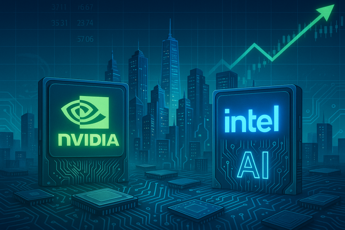 Nvidia shares rose surged in trading on Friday, tracking gains across the broader semiconductor sector following upbeat earnings from Intel and continued optimism surrounding artificial intelligence (AI) investments.The stock gained 1.86% to $185.56 in premarket hours, while rivals Advanced Micro Devices (AMD) climbed 6.7% and Broadcom advanced 3.1%. The sentiment across the chip sector was buoyed by Intel’s strong quarterly results and its projection that semiconductor demand will outpace supply into next year, a signal of persistent strength in the global chip market.Intel optimism and Nvidia’s strategic collaborationIntel shares jumped 7.75% in Friday’s session to its intraday high before paring most of the gains. The company delivered an <a href="https://invezz.com/news/2025/10/24/intel-shares-soar-on-surprise-profit-but-analysts-say-fight-far-from-over/">upbeat outlook, suggesting continued demand growth across data center and AI-related chips</a>. Nvidia, which has been a major beneficiary of the AI infrastructure boom, previously announced plans to invest $5 billion in Intel.Under the arrangement, Intel will manufacture custom central processing units (CPUs) that Nvidia will integrate into its AI infrastructure platforms. The partnership highlights Nvidia’s intent to diversify its supply chain while enhancing its AI systems’ computing performance.Analysts say the collaboration reflects the increasingly interconnected nature of the semiconductor ecosystem, where major players are balancing competition with strategic cooperation to meet soaring AI demand.AI-driven growth and rising debt concernsThe ongoing AI chip boom continues to shape Wall Street expectations. Analysts forecast that the largest cloud-computing firms, including Microsoft, Amazon, and Alphabet, will increase their capital expenditures by roughly 63% in 2025 compared with 2024 levels. Such aggressive spending could support Nvidia’s projected 58% revenue growth this year, though growth is expected to moderate to 36% in 2026, according to Susquehanna analyst Christopher Rolland.However, some market observers are sounding early warnings about the growing use of debt to finance these massive AI infrastructure builds. Bloomberg reported that major banks are preparing a $38 billion debt offering to fund data centers for Oracle, signaling a potential shift from cash-funded expansion to leveraged financing.“While it remains the case that a vast majority of that AI buildout is being financed out of cash flows, debt issuance by major AI-related firms has begun to pick up,” said Garrett Melson, portfolio strategist at Natixis Investment Managers said in a Barrons.com report. “As bubble fears have begun to pick up, this is one of the few yellow flags we’ve seen in the space.”Executive stock sales and China headwindsRecent filings with the US Securities and Exchange Commission (SEC) revealed significant stock sales by Nvidia’s top executives. CEO Jensen Huang sold 225,000 shares between October 21 and 23, totaling about $40.7 million, under a prearranged trading plan. CFO Colette Kress sold 47,640 shares for $8.6 million, also under a scheduled plan.Meanwhile, analysts remain focused on Nvidia’s exposure to the Chinese market, where US export restrictions have limited shipments of advanced chips. The company designed its H20 chip specifically for China to comply with regulations, but shipments have yet to begin. “The situation remains murky,” Rolland noted, adding that the Chinese government may be discouraging orders amid heightened geopolitical tensions.Rolland maintains a Positive rating and a $210 price target on Nvidia shares. The post <a href="https://invezz.com/news/2025/10/24/nvidia-stock-edges-higher-amid-semiconductor-sector-rally-and-ai-boom/">Nvidia stock edges higher amid semiconductor sector rally and AI boom</a> appeared first on <a href="https://invezz.com/">Invezz</a> Nvidia stock edges higher amid semiconductor sector rally and AI boom