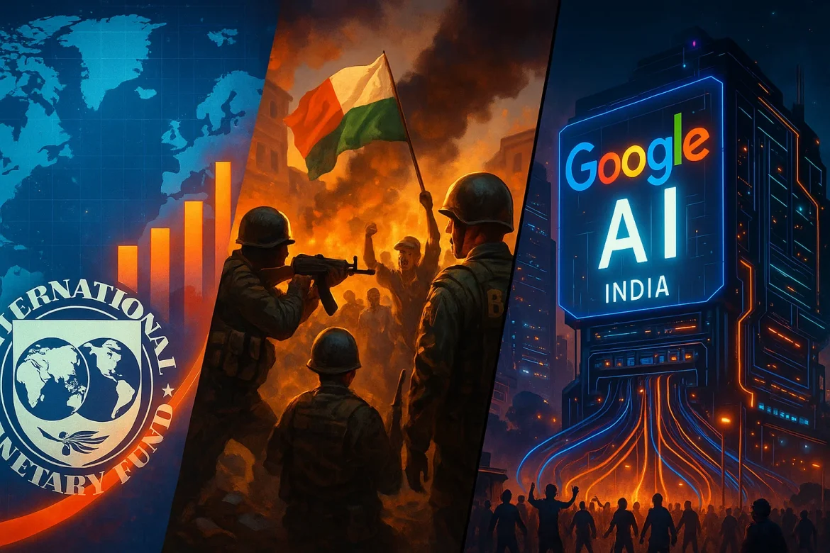 Tuesday has been a big day in global news. The IMF has raised its growth forecast for 2025, Madagascar faces a major political shake-up, Oracle is making waves in the AI chip race, and Google is betting $15 billion on a massive AI data center in India. <strong>Here’s a quick look at the stories shaping economies and tech around the world.</strong>IMF raises global growth forecastThe International Monetary Fund (IMF) nudged up its global growth forecast for 2025 to 3.2%, slightly higher than the 3.0% it predicted in July and well above the 2.8% it expected back in April. This boost comes thanks to the positive effects of lower tariffs and generally better financial conditions around the world. Looking ahead to 2026, growth is expected to ease a bit, landing around 3.1%.But it’s not all smooth sailing. The IMF warns that there are still plenty of risks on the horizon, like unresolved trade tensions, especially the possibility of a new US-China trade dispute, that could seriously slow things down. Advanced economies like the US and the eurozone are likely to see modest improvements, while emerging markets might slow slightly, with growth hovering just above 4%.Overall, the picture is cautiously optimistic. Policymakers are being urged to stick to predictable, sustainable strategies to help economies stay resilient and to keep investing in innovation, especially given all the geopolitical and economic uncertainties out there.Madagascar Army takes control<a href="https://invezz.com/news/2025/10/14/madagascars-military-seizes-power-after-president-fled-during-youth-led-protests/">Madagascar is going through a major shake-up</a>. The country’s top court has asked Colonel Michael Randrianirina to step in as the new president after a military takeover. This comes after President Andry Rajoelina fled the country amid massive youth-led protests over water and electricity shortages.The military had already stepped in, taking control of the country and dissolving several key institutions, though the lower house of parliament, which had impeached Rajoelina, remains intact. The court has now tasked Randrianirina with organizing new elections within the next 60 days.During the transition, a military-led committee is set to govern Madagascar for up to two years, which could include a constitutional referendum. Rajoelina reportedly left the country for his own safety following an alleged assassination attempt, with sources saying he was evacuated by a French military plane. The crisis follows weeks of unrest, with some military officials defecting to support the protesters calling for the president’s resignation.Oracle’s major move in AI spaceOracle Cloud Infrastructure is making a big move in the AI space. <a href="https://invezz.com/news/2025/10/14/oracle-partners-with-amd-to-power-cloud-services-with-upcoming-ai-chips/">The company plans to roll out 50,000 AMD Instinct MI450 AI chips</a> starting in the second half of 2026, marking it as the first major cloud provider to offer an AI supercluster powered by these processors. Each rack will pack up to 72 GPUs, all working together as a single, high-powered system, perfect for handling massive AI workloads.This move also puts Oracle in more direct competition with Nvidia, which currently dominates the AI chip market. Oracle’s senior VP, Karan Batta, shared his confidence in AMD, especially for AI inferencing tasks. The partnership comes on the heels of AMD’s multi-year deal with OpenAI and reflects a bigger trend: cloud providers are increasingly diversifying their AI hardware options to keep up with skyrocketing demand for AI infrastructure.Google to invest $15 billion in IndiaGoogle is making a huge bet on India. The company announced a <a href="https://invezz.com/news/2025/10/14/google-to-invest-15b-in-ai-hub-in-southern-india-its-largest-outside-us/">$15 billion investment to build its biggest AI data center hub outside the US</a>, right in Visakhapatnam, Andhra Pradesh. Spread over five years from 2026 to 2030, the project will include a 1-gigawatt data center campus packed with advanced AI tech, renewable energy, and even a new subsea cable network to boost connectivity.The goal is to strengthen India’s AI capabilities and meet the growing demand for cloud and AI services, while also creating more than 180,000 direct and indirect jobs. Google Cloud CEO Thomas Kurian called it a “digital backbone” for India’s AI growth. This hub is part of Google’s global network across 12 countries and really underscores India’s rising role in the world of tech infrastructure.The post <a href="https://invezz.com/news/2025/10/14/evening-digest-imfs-global-growth-forecast-madagascar-coup-googles-india-bet/">Evening digest: IMF’s global growth forecast, Madagascar crisis, Google’s India bet</a> appeared first on <a href="https://invezz.com/">Invezz</a> Evening digest: IMF’s global growth forecast, Madagascar crisis, Google’s India bet