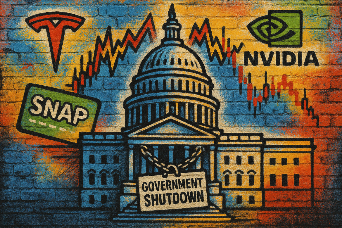 US digest: longest ever government shutdown, Tesla and Nvidia’s market woes